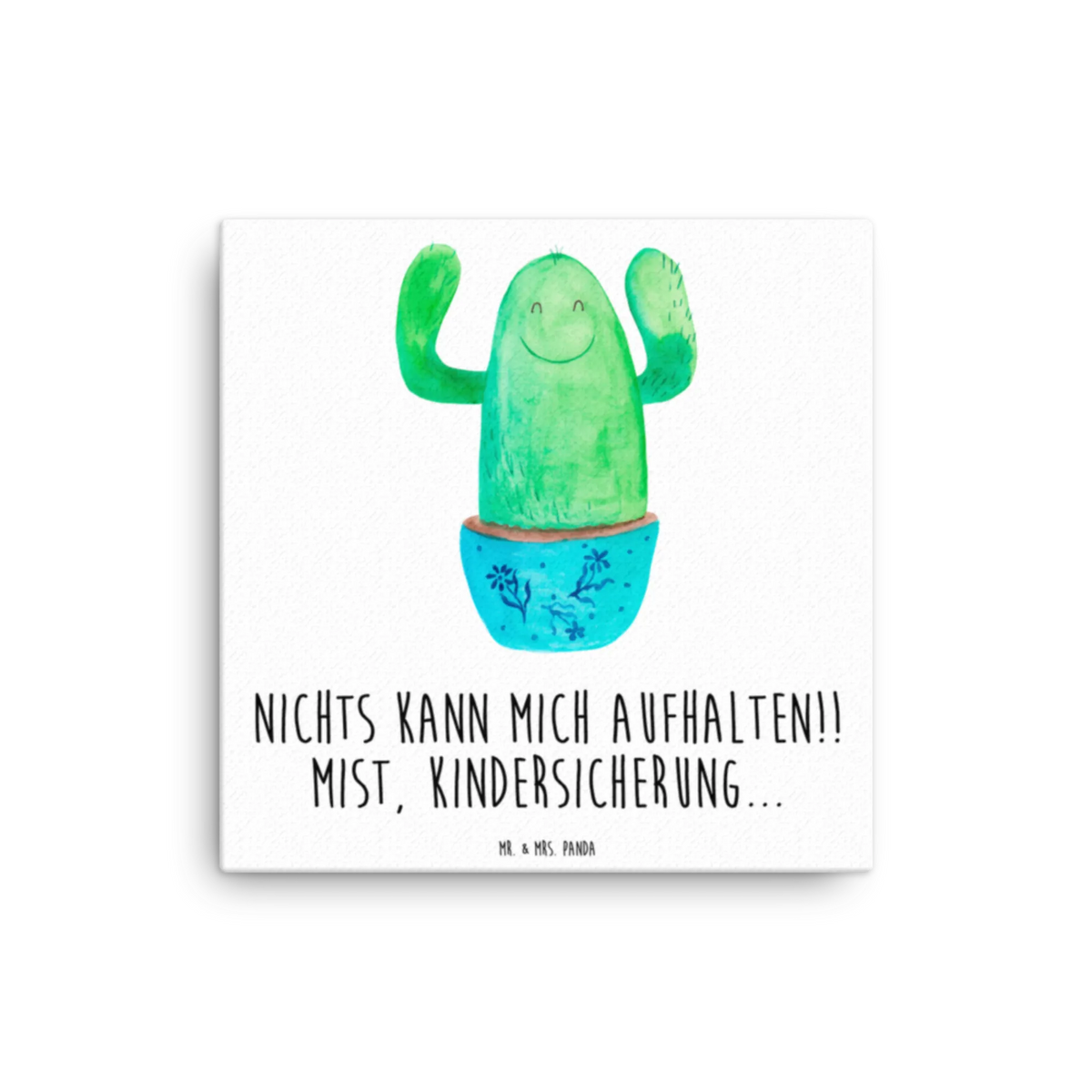 Leinwand Bild Kaktus Happy Leinwand, Kunstdruck, Kakteen, Kaktus, Spruch, Büro, Mutter, Ausbildung, Kollege, Kindersicherung, Neustart, Lustig, Kollegin, Freundin, Büroalltag, Motivation, Familie