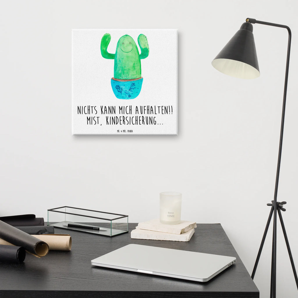 Canvas picture cactus happy Dekoration, Kunstdruck, Leinwand, Bild, Wanddeko, Kaktus, Kakteen, Motivation, Familie, Kollegin, Büro, Mutter, Ausbildung, Neustart, lustig, Freundin, Büroalltag, Spruch, Kindersicherung, Kollege