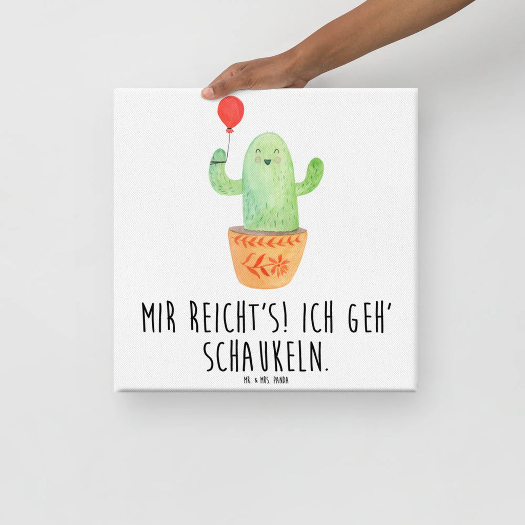 Leinwand Bild Kaktus Luftballon Dekoration, Kunstdruck, Bild, Leinwand, Wanddeko, Kaktus, Kakteen, Büroalltag, Ausbildung, Stress, Freude, Prüfung, Büro, Freund, Neustart, Luftballon, Freundin