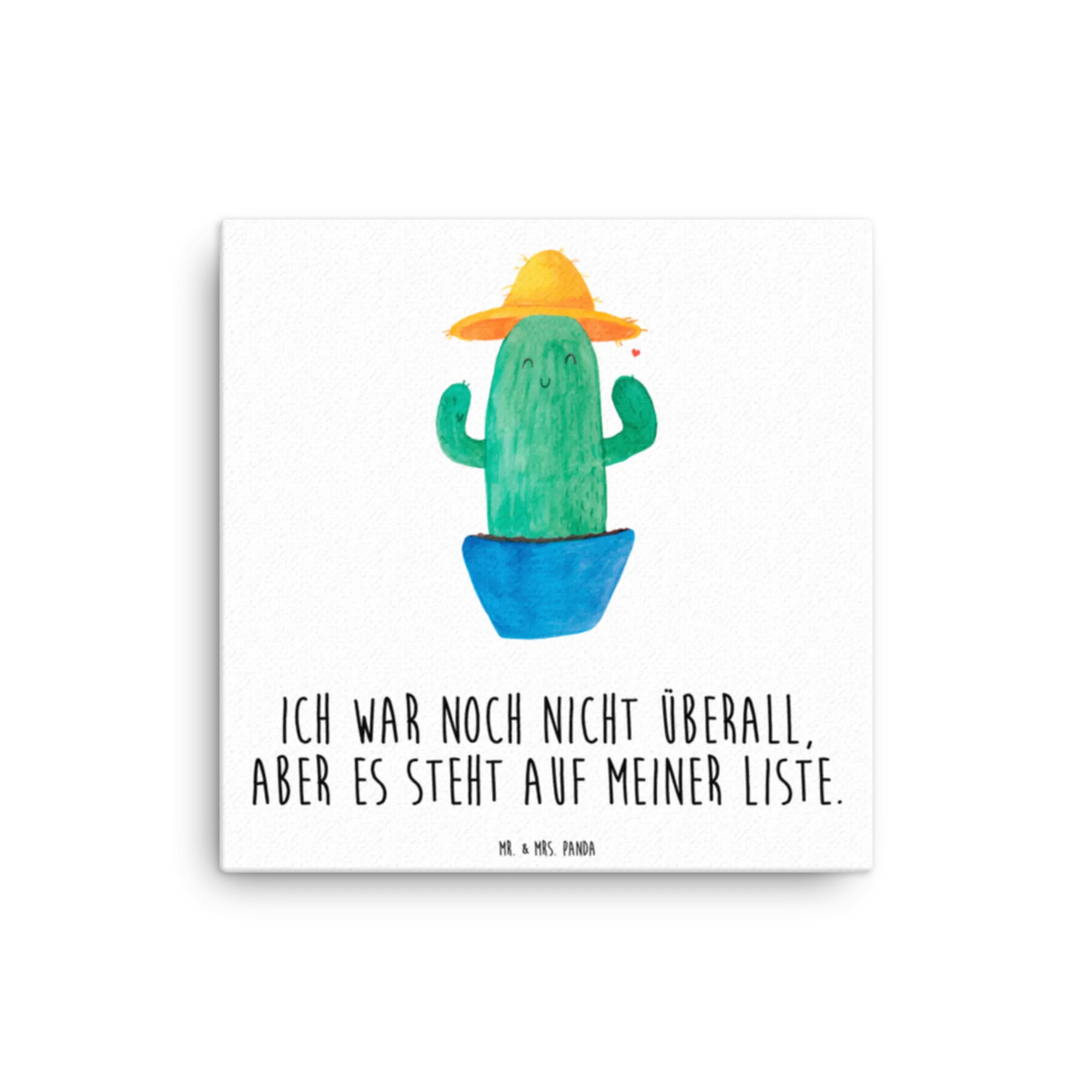 Leinwand Bild Kaktus Hut Leinwand, Kunstdruck, Kakteen, Kaktus, Weltreise, Spruch, Reisetagebuch, Weltenbummler, Motivation, Städtetrip, Geschenkidee, Reisen, Kaktusliebe