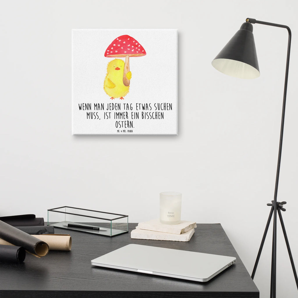 Leinwand Bild Küken Fliegenpilz Leinwand, Kunstdruck, Ostern, Osterdeko, Osterhase, Osternest, Ostergeschenke, Geschenke zu Ostern, Ostern Geschenk, Ostergeschenke Kinder, Ostern Kinder, Küken, Glückspilz, Ostergrüße, Fliegenpilz, Frohe Ostern