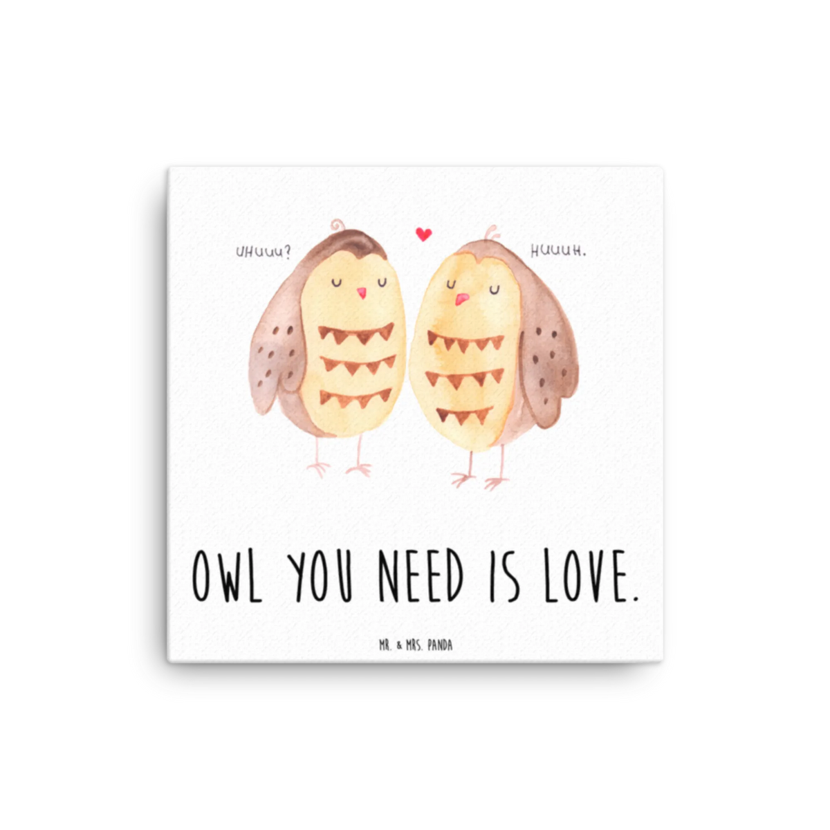 Leinwand Bild Eulen Liebe Leinwand, Kunstdruck, Eule, Freund, All You Need Is Love, Wortspiel Lustig, Freundin Geschenk, Owl, Liebe Spruch, Hochzeit Spruch, Liebe, Eule Deko