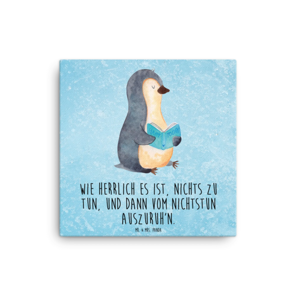 Canvas picture Penguin A book Kunstdruck, Leinwand, Pinguin, Pinguine, Ferien, Lesen, Bücherwurm, Urlaub, Faulenzen, Freizeit, Buch, Nichtstun