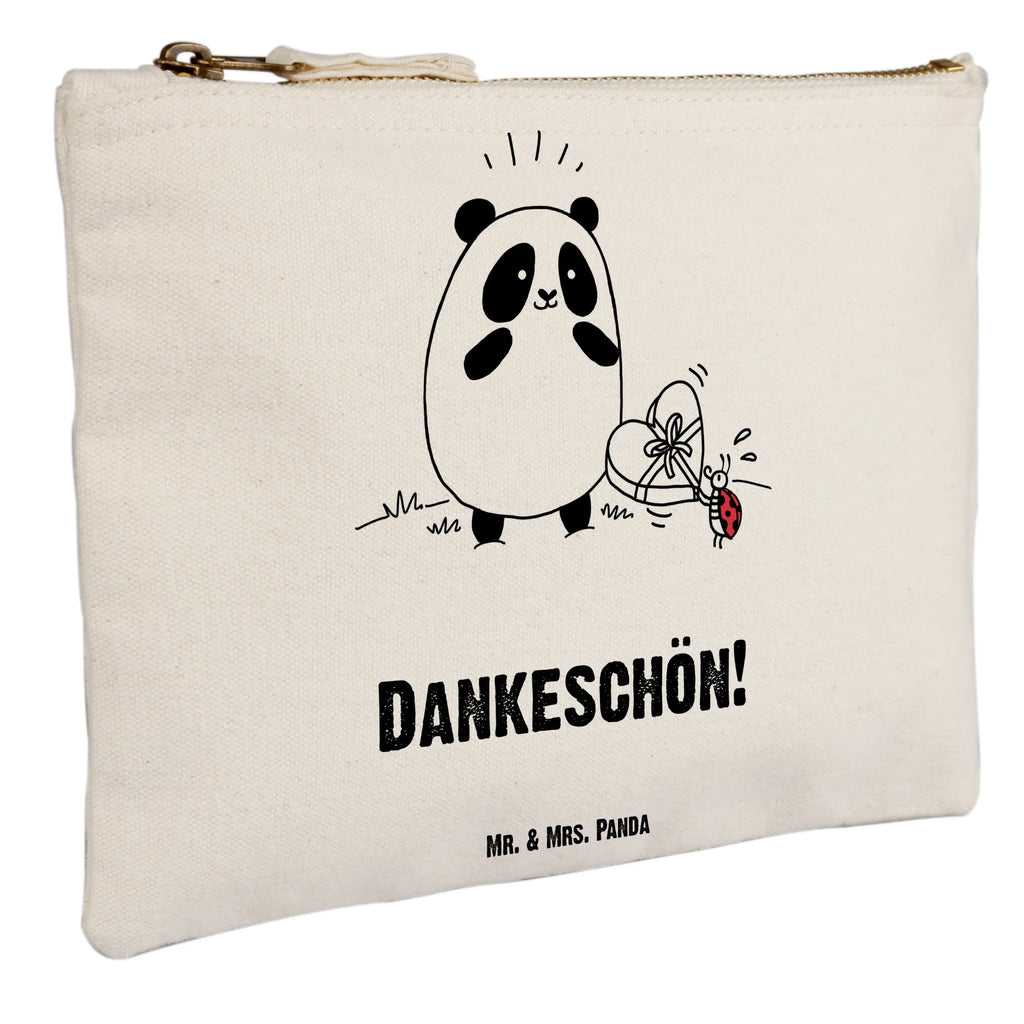 Make-up bag Panda Thank you Schminktäschchen, aufbewahrungsbeutel, utensilientasche, pencil case, Schlampermäppchen, Schminktasche, Kosmetikbeutel, kosmetiktäschchen, beauty tasche, aufbewahrungstasche, Mäppchen, pinsel tasche, beauty case, Schminkbeutel, Kulturtasche, toiletry bag, Stiftemäppchen, Kosmetiktasche, Waschtasche, Waschbeutel, Etui, Kulturbeutel, Federmappe