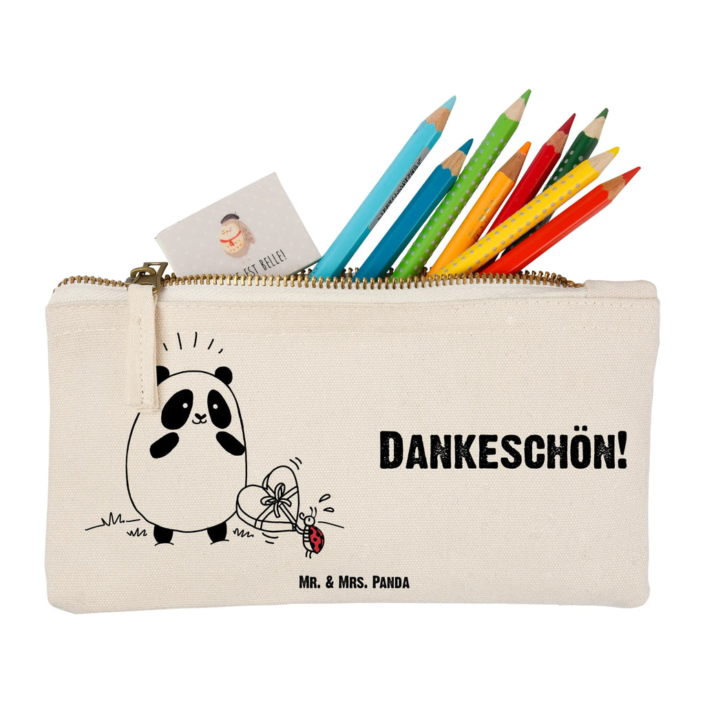Make-up bag Panda Thank you Schminktäschchen, aufbewahrungsbeutel, utensilientasche, pencil case, Schlampermäppchen, Schminktasche, Kosmetikbeutel, kosmetiktäschchen, beauty tasche, aufbewahrungstasche, Mäppchen, pinsel tasche, beauty case, Schminkbeutel, Kulturtasche, toiletry bag, Stiftemäppchen, Kosmetiktasche, Waschtasche, Waschbeutel, Etui, Kulturbeutel, Federmappe
