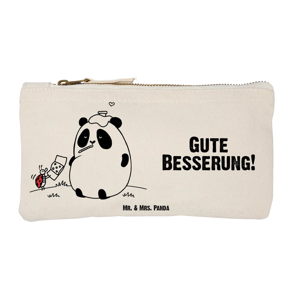 Schminktasche Panda Gute Besserung Mäppchen, pinsel tasche, utensilientasche, pencil case, Waschbeutel, aufbewahrungsbeutel, kosmetiktäschchen, Kulturtasche, Kosmetiktasche, beauty case, Schminkbeutel, aufbewahrungstasche, Schlampermäppchen, Federmappe, Etui, toiletry bag, Schminktäschchen, Stiftemäppchen, Kosmetikbeutel, Schminktasche, beauty tasche, Waschtasche, Kulturbeutel
