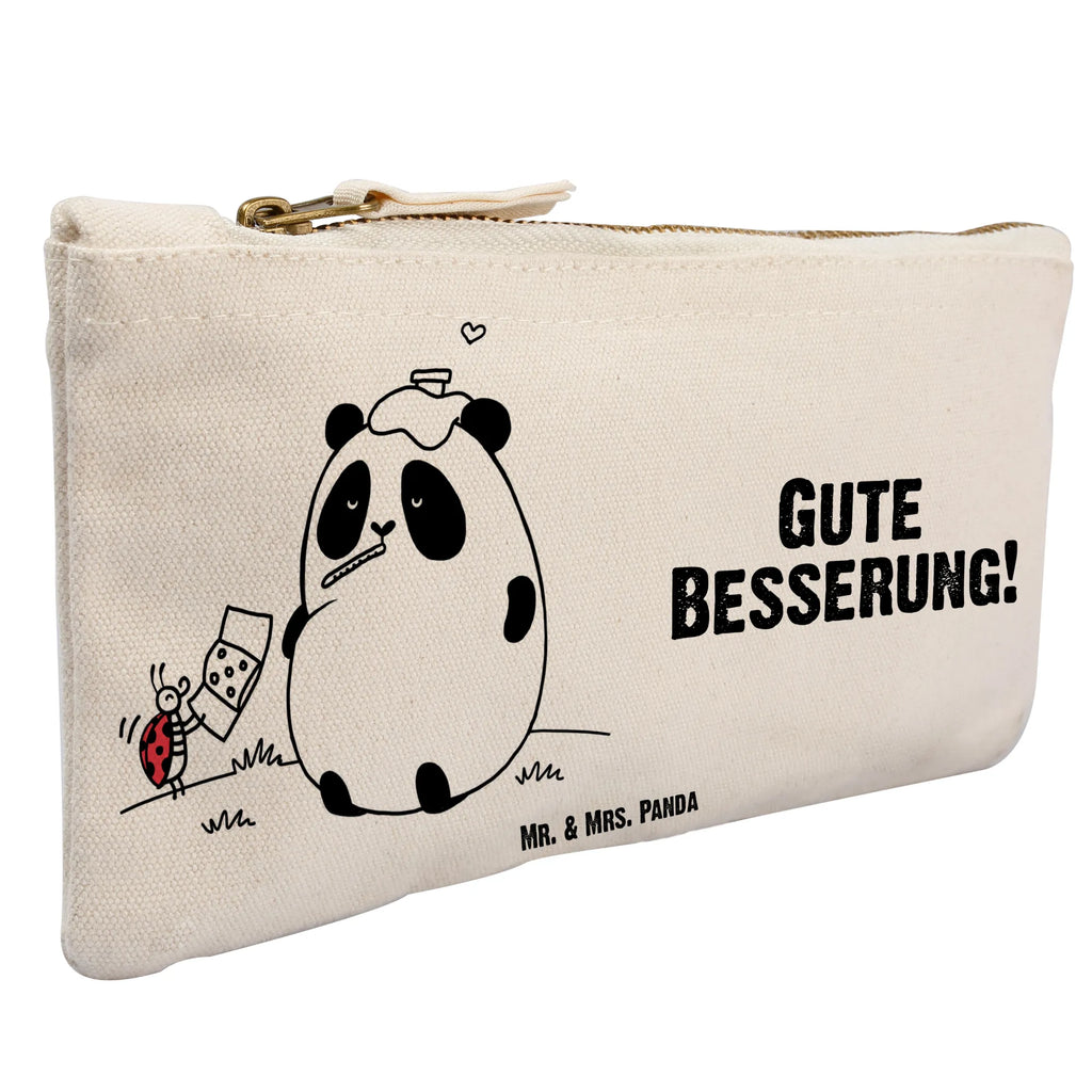 Schminktasche Panda Gute Besserung Mäppchen, pinsel tasche, utensilientasche, pencil case, Waschbeutel, aufbewahrungsbeutel, kosmetiktäschchen, Kulturtasche, Kosmetiktasche, beauty case, Schminkbeutel, aufbewahrungstasche, Schlampermäppchen, Federmappe, Etui, toiletry bag, Schminktäschchen, Stiftemäppchen, Kosmetikbeutel, Schminktasche, beauty tasche, Waschtasche, Kulturbeutel