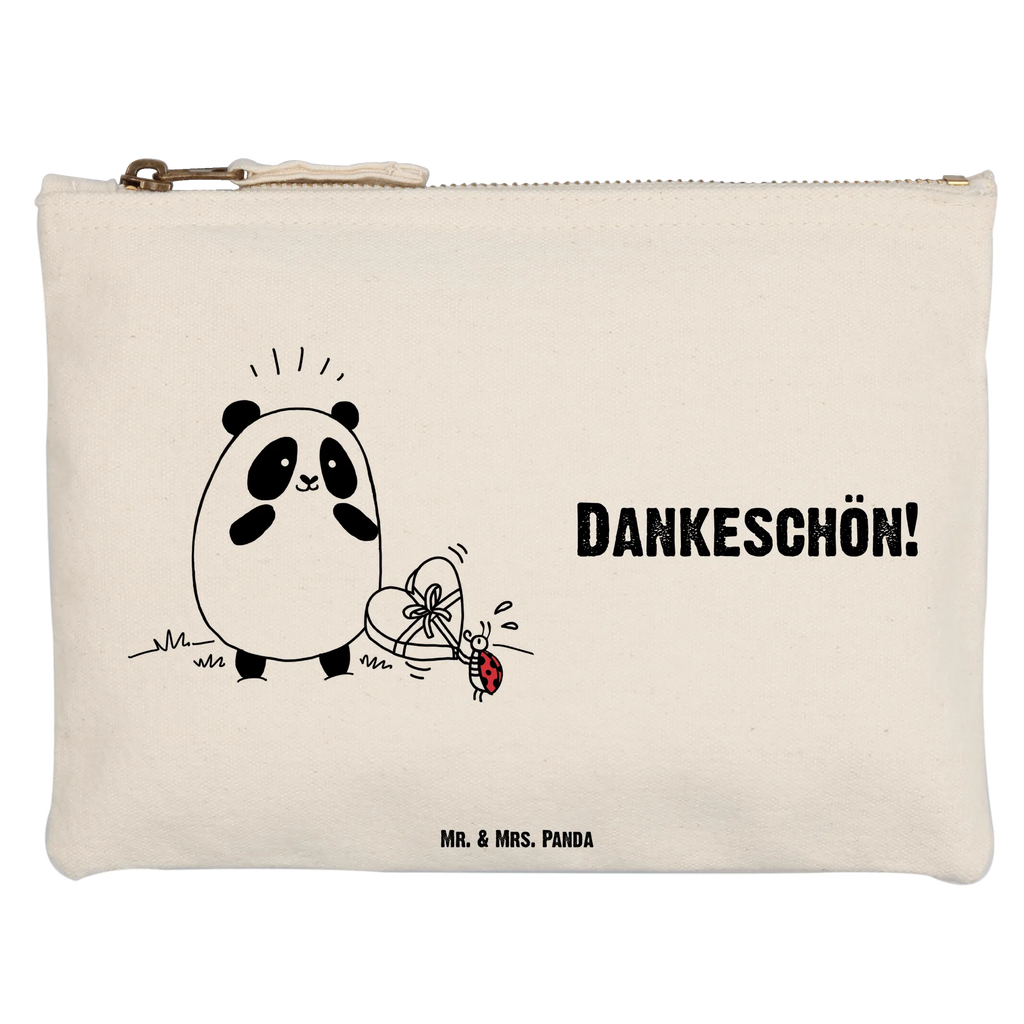 Make-up bag Panda Thank you Schminktäschchen, aufbewahrungsbeutel, utensilientasche, pencil case, Schlampermäppchen, Schminktasche, Kosmetikbeutel, kosmetiktäschchen, beauty tasche, aufbewahrungstasche, Mäppchen, pinsel tasche, beauty case, Schminkbeutel, Kulturtasche, toiletry bag, Stiftemäppchen, Kosmetiktasche, Waschtasche, Waschbeutel, Etui, Kulturbeutel, Federmappe