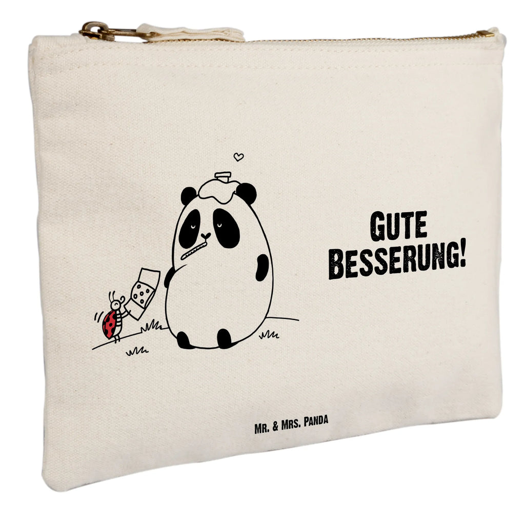 Schminktasche Panda Gute Besserung Mäppchen, pinsel tasche, utensilientasche, pencil case, Waschbeutel, aufbewahrungsbeutel, kosmetiktäschchen, Kulturtasche, Kosmetiktasche, beauty case, Schminkbeutel, aufbewahrungstasche, Schlampermäppchen, Federmappe, Etui, toiletry bag, Schminktäschchen, Stiftemäppchen, Kosmetikbeutel, Schminktasche, beauty tasche, Waschtasche, Kulturbeutel