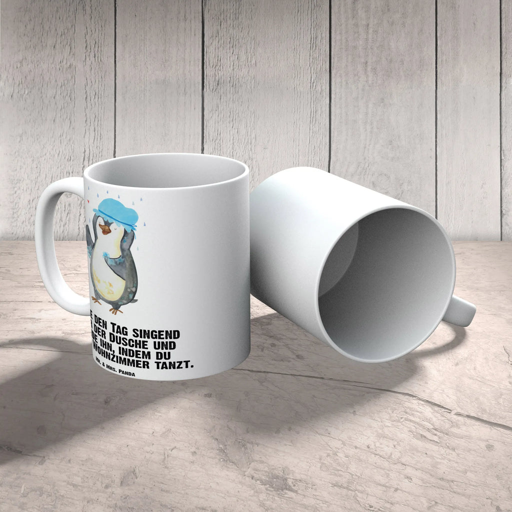 XL cup Penguin have a shower Penguin, North Pole, Winter, Penguins, new start, shower, penguins, being happy, life motto, new beginning, motivation
