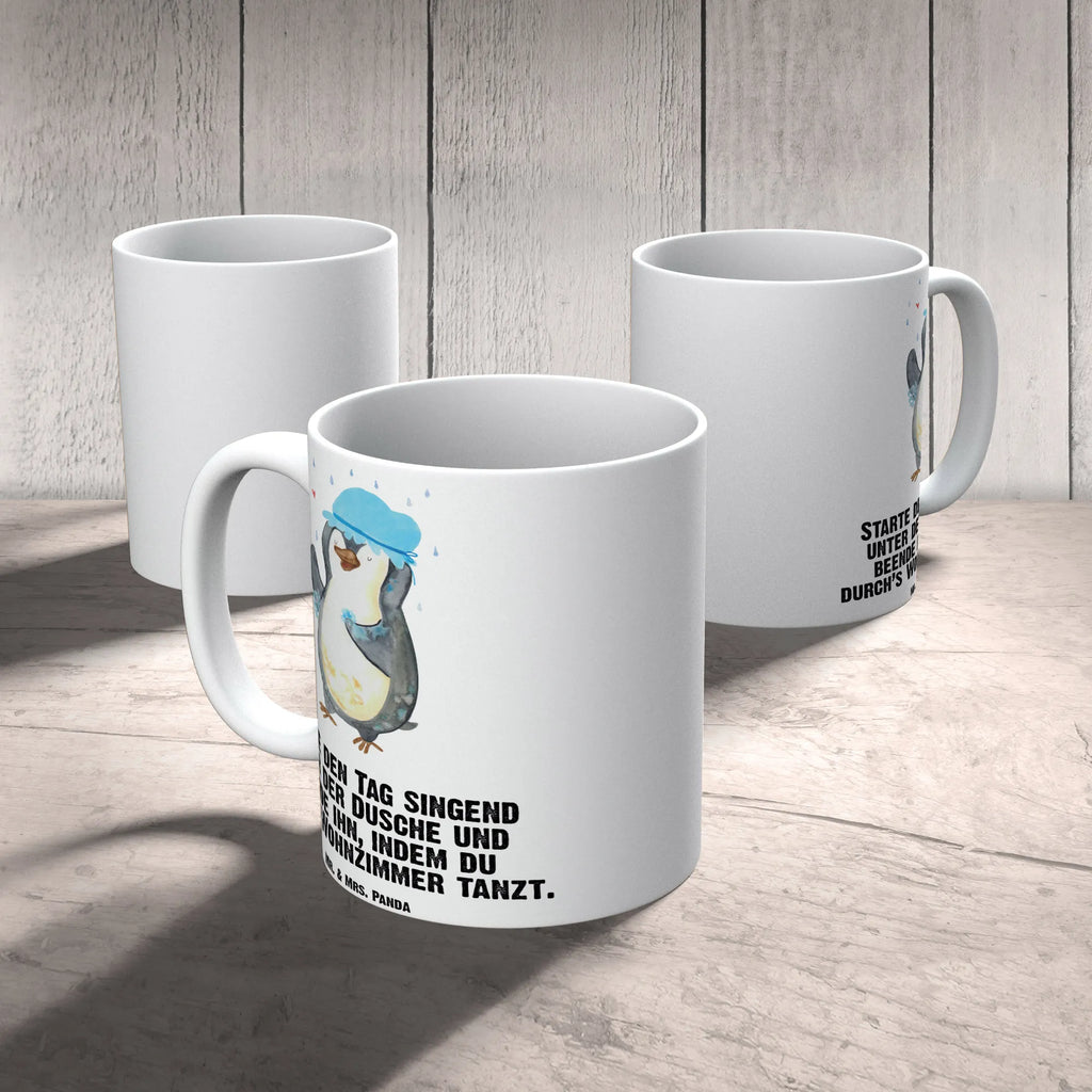 XL cup Penguin have a shower Penguin, North Pole, Winter, Penguins, new start, shower, penguins, being happy, life motto, new beginning, motivation