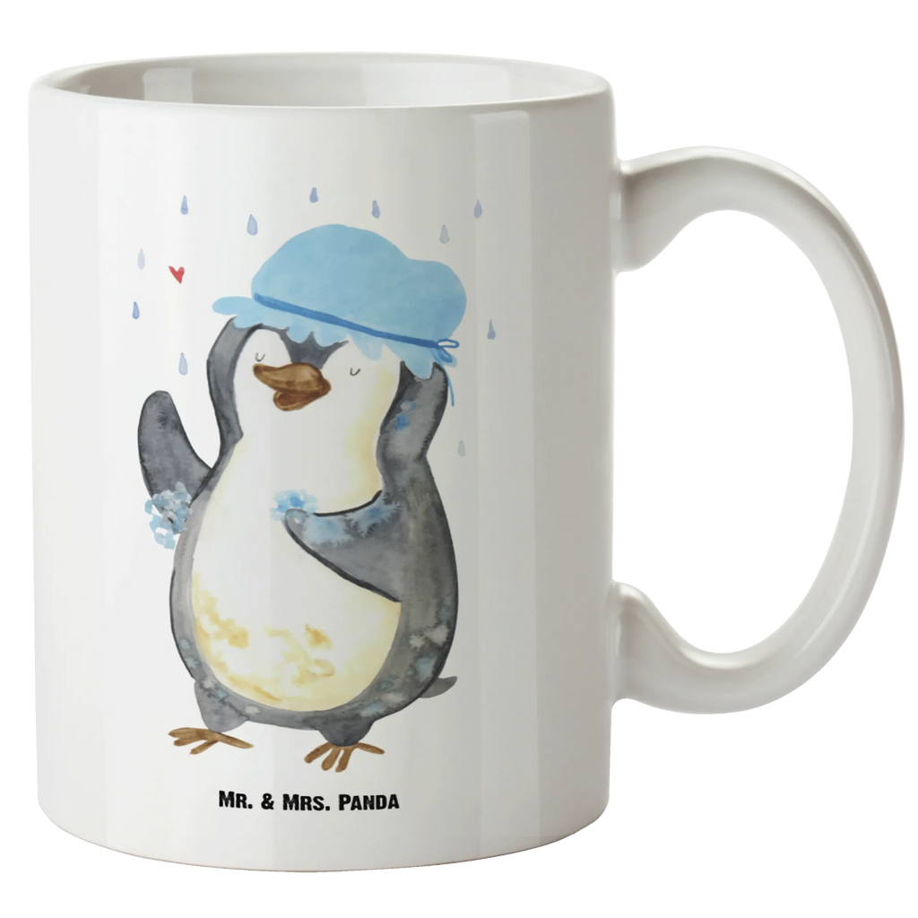 XL cup Penguin have a shower Penguin, North Pole, Winter, Penguins, new start, shower, penguins, being happy, life motto, new beginning, motivation