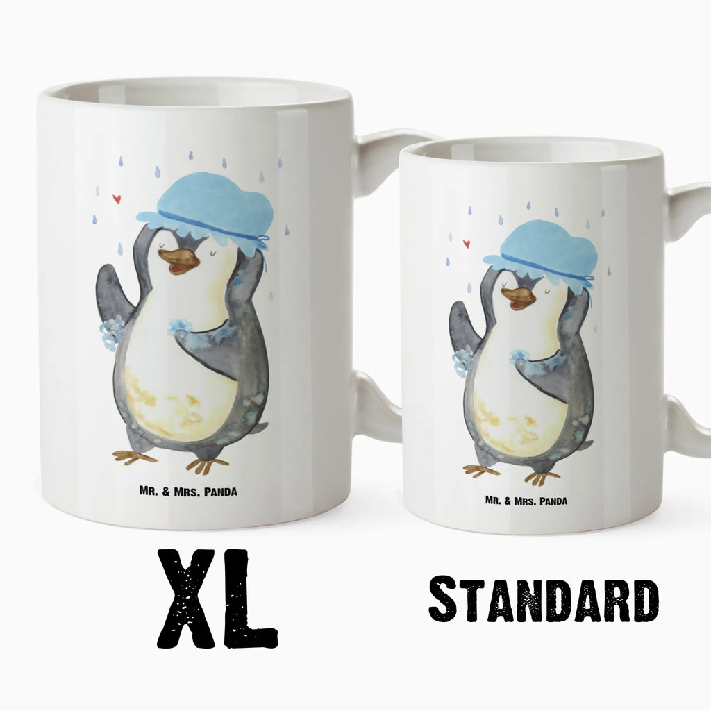 XL cup Penguin have a shower Penguin, North Pole, Winter, Penguins, new start, shower, penguins, being happy, life motto, new beginning, motivation