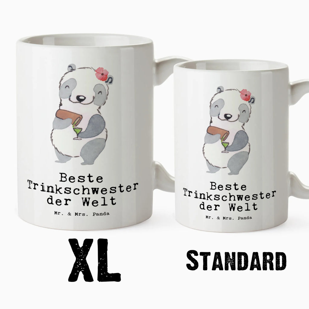 XL cup panda Best drinking sister in the world for, thank you, gift, giving, birthday, birthday present, gift idea, souvenir, make you happy, gift tip, Drinking sister, trifle, alcohol, drinking sister, party, bae, weekend, sister, sister from another mister, drinking, friend