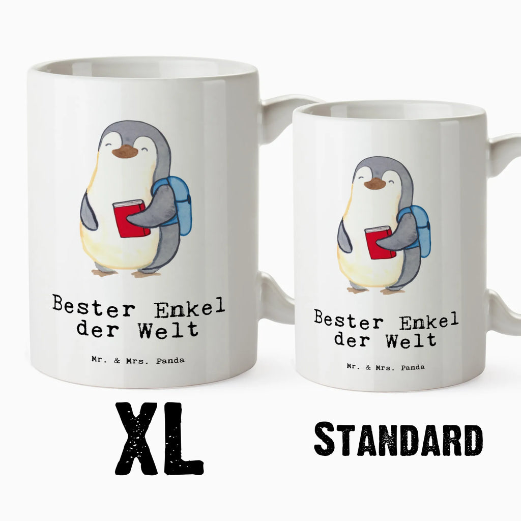 XL cup penguin Best grandson in the world for, thank you, gift, giving, birthday, birthday present, gift idea, souvenir, make you happy, gift tip, christening, grandma, grandson, child from daughter, grandpa, Grandson, child from son, grandchild