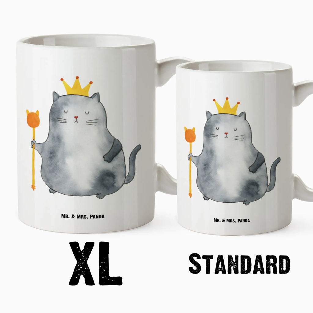 XL cup Cat king cat, tomcat, kitty, meow, kitten, housecat, mama cat, love cats, cat image, cat fan, cat lover, cat fancier, cat decoration, gift for cat lover, cat owner, funny cats, cat sayings, cat motto, funny cat gifts, fan merchandise, cat stuff, animal lover, queen, moving in, cats, family, pet, move, king, apartment, first own apartment, pussy, tenement