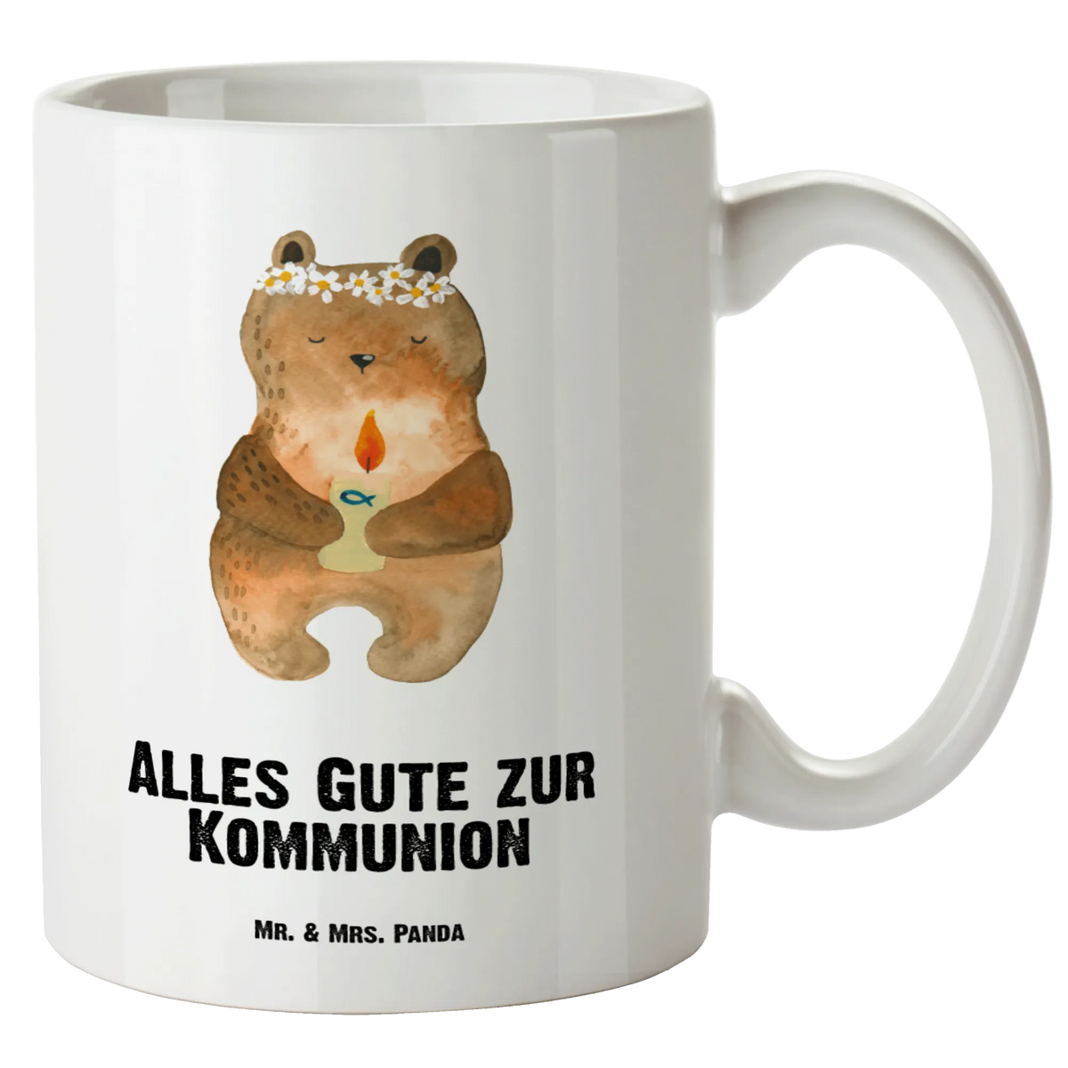XL cup bear communion teddy bear, cuddly toy, communion, God's blessing, catholic, baptismal candle