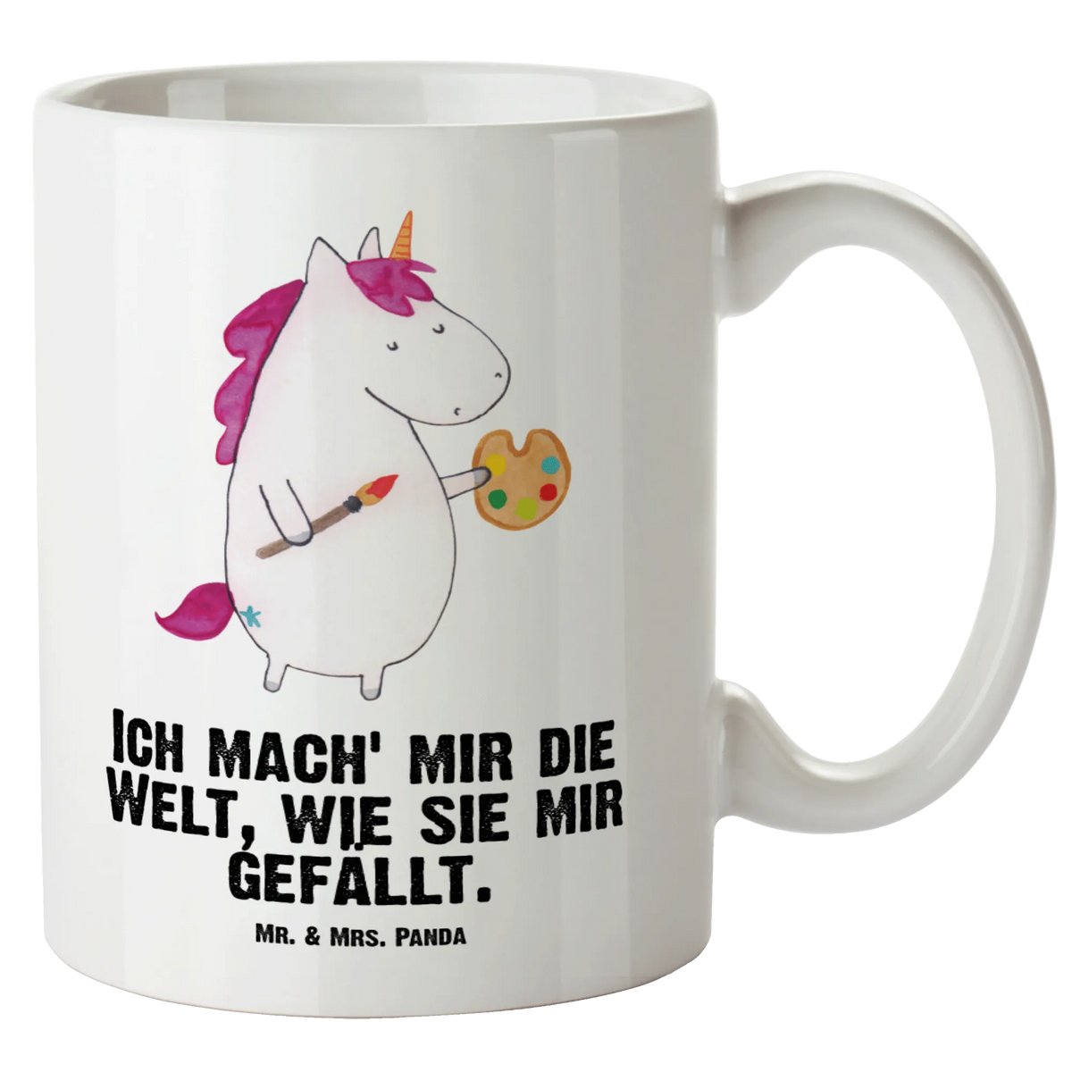 XL cup unicorn Artist unicorn, unicorns, Artist gift, Artist, Artist present, English, World, Brush, Gift, Drawing, Painting, Painter gift, Unicorn, Pen