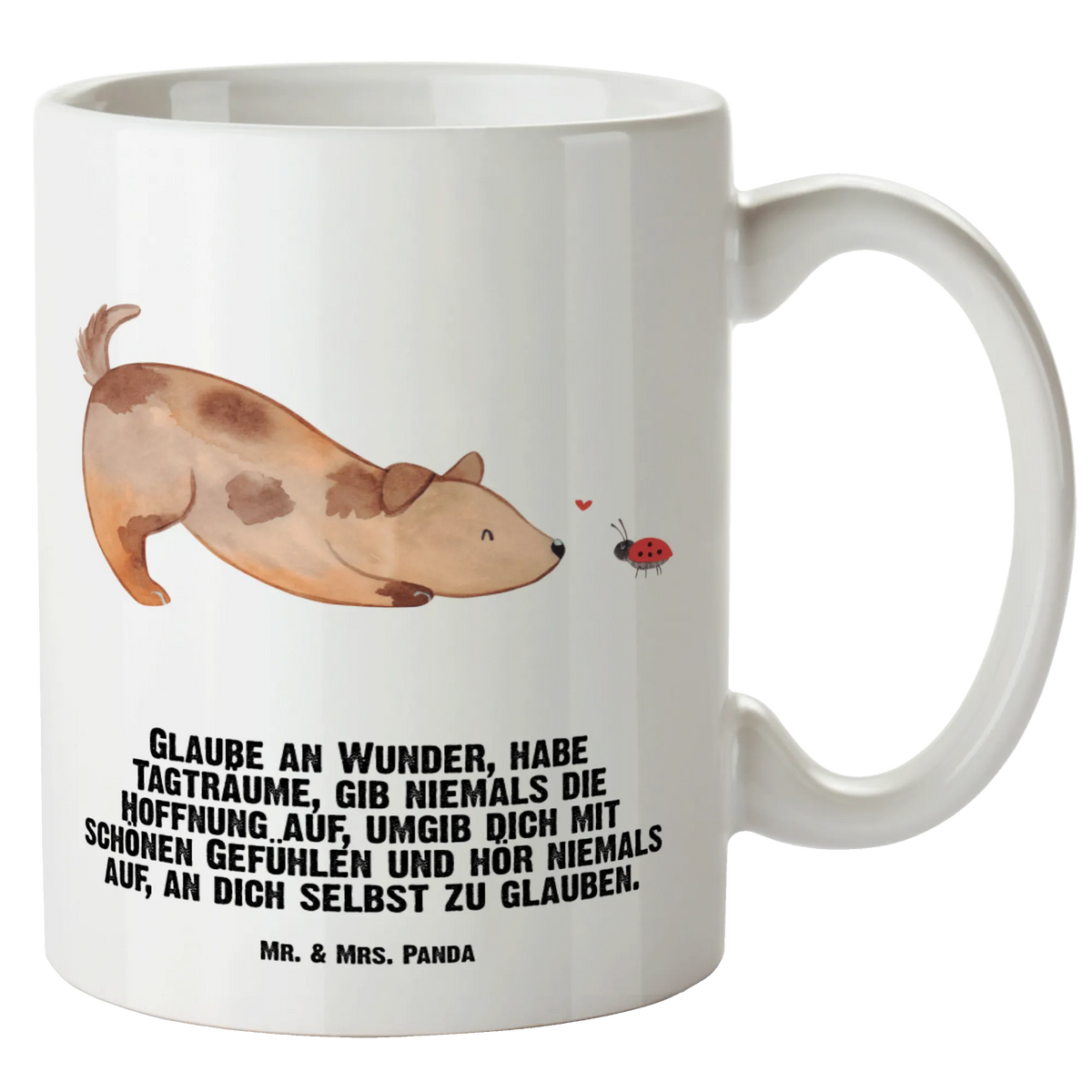 XL cup Dog ladybug dog, mutt, hound, woof, dog mama, dog breed, love dogs, love for dogs, dog decorative items, bag with dog print, funny gifts for dog owners, what do you give a dog lover, Christmas gifts for dogs, gifts for dogs, dog sayings, Mongrel, Sayings, Mongrel dog, Dogs, Ladybird, Dog slogan, Dog