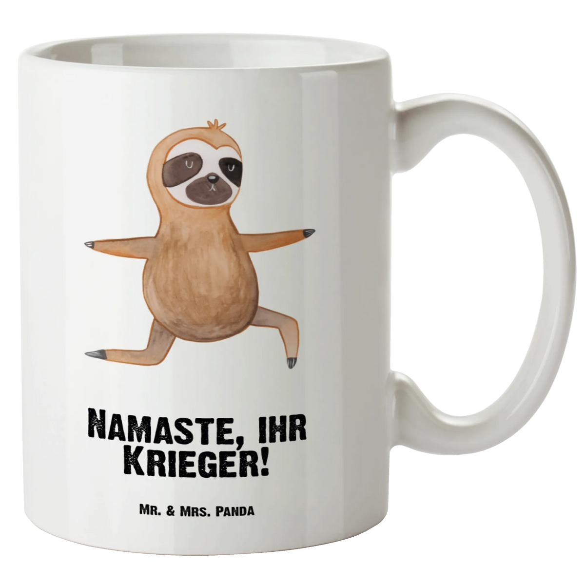 XL cup sloth yoga trend animal, lazy, favorite animal, warrior, yoga exercises