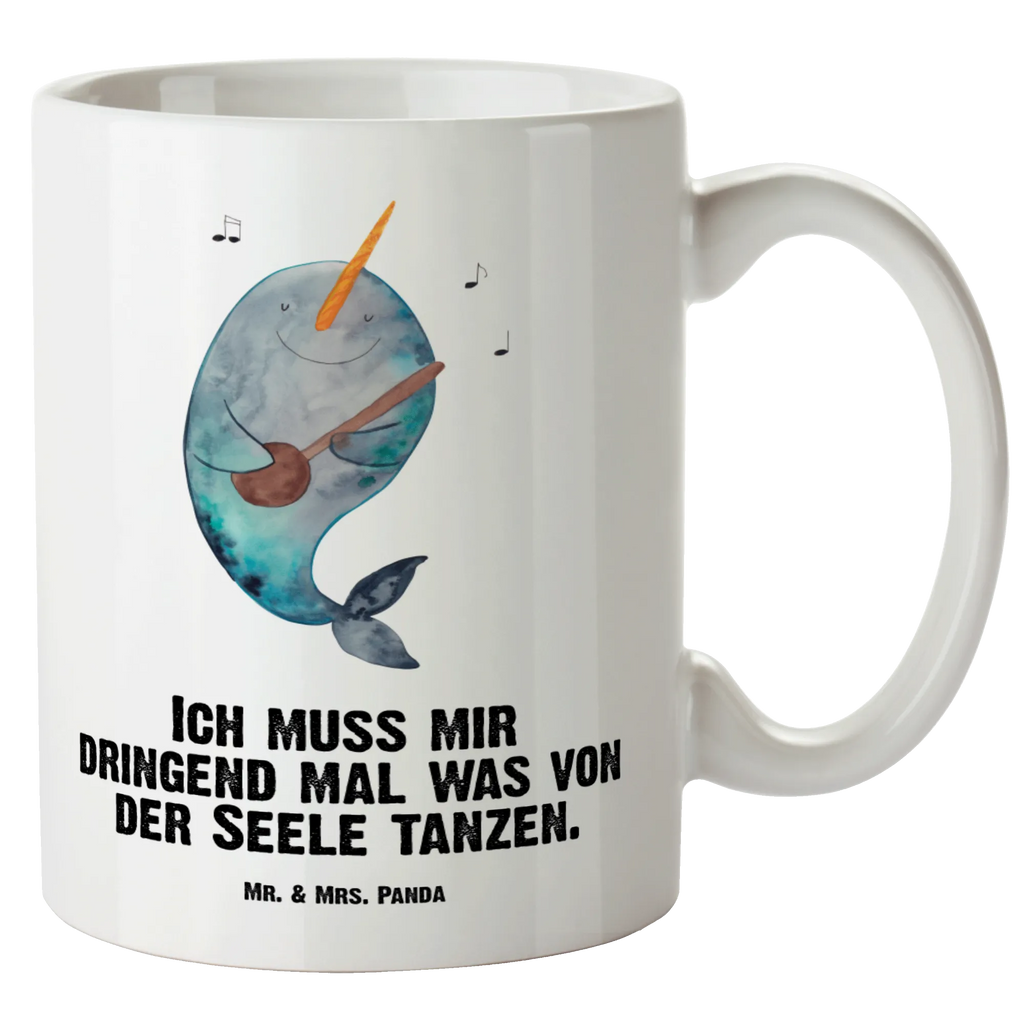 XL kubek narwal Gitara Zwierzeta morskie, Morze, Wakacje