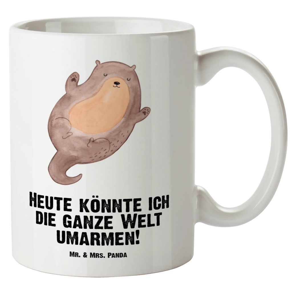 XL Tasse Otter Umarmen, Hallo, glĂźcklich, Optimistisch, Pott, Haferl