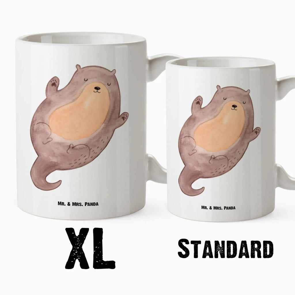 XL cup otter Embrace otter, marten, sea otter, European otter, water mammal, aquatic animal, baby otter, predator, water, otter gifts, animal lover, gift ideas for animal lovers, animal, mammal, water animal, gifts for people in love, Otter Sea Otter Lake Otter