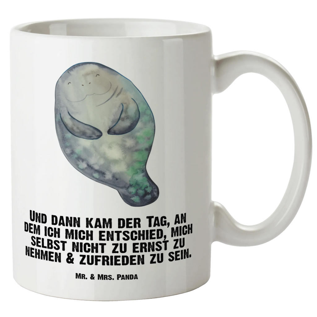 XL kubek morska krowa Szczęśliwy Zwierzeta morskie, Morze, Wakacje