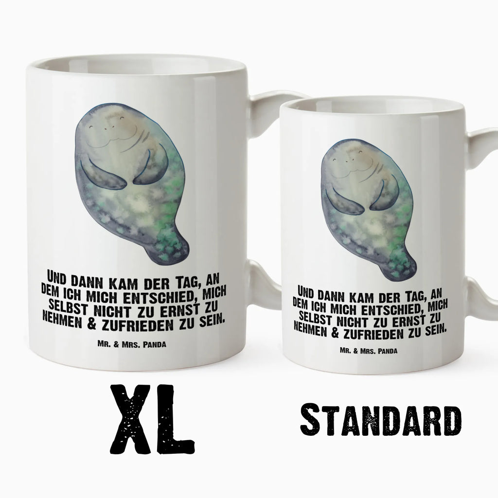 XL kubek morska krowa Szczęśliwy Zwierzeta morskie, Morze, Wakacje