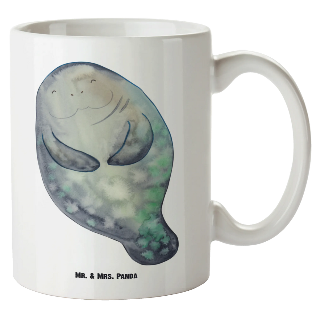 XL kubek morska krowa Szczęśliwy Zwierzeta morskie, Morze, Wakacje