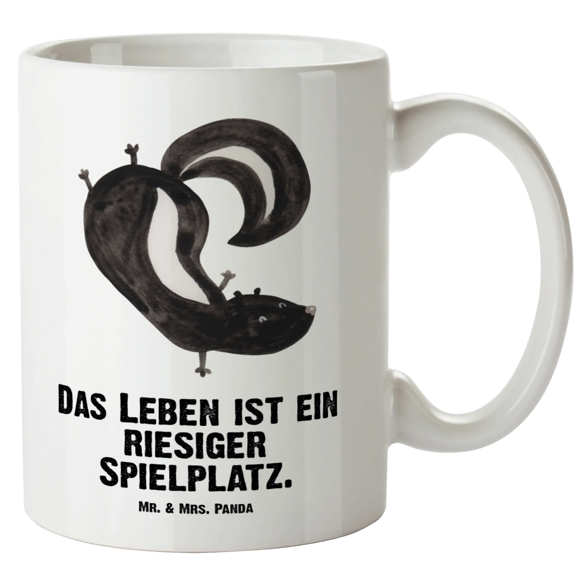 XL cup skunk handstand playground, playful, predator, wild animal, child, stink