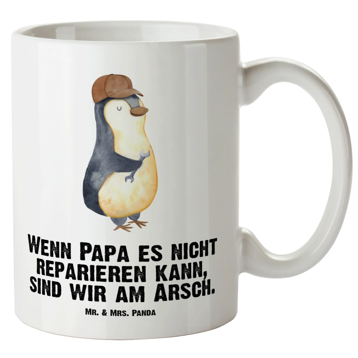 XL kubek Jeśli tata tego nie naprawi, to jesteśmy w dupie Rodzina, Dzień Ojca, Dzień Matki, brat, siostra, mama, tata, babcia, dziadek