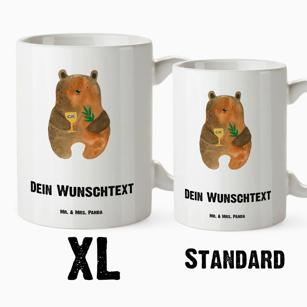 Personalised XL cup bear confirmation bear, teddy, teddy bear, cuddly toy, confirmation, service, evangelic, church