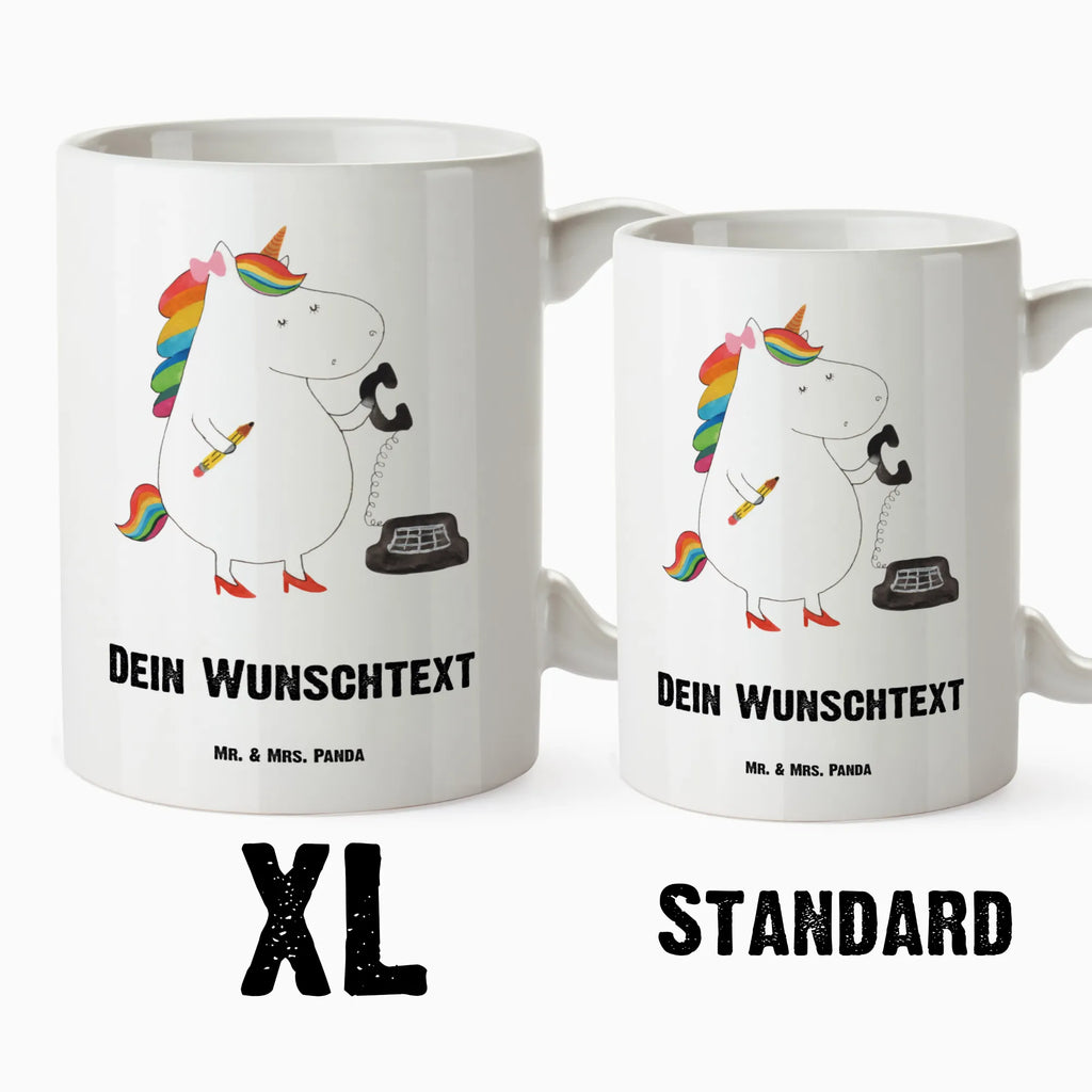 Personalised XL cup unicorn secretary unicorn, unicorns, Secretary, gift colleg, office worker, office, tax office, attorney, office help, secretary present