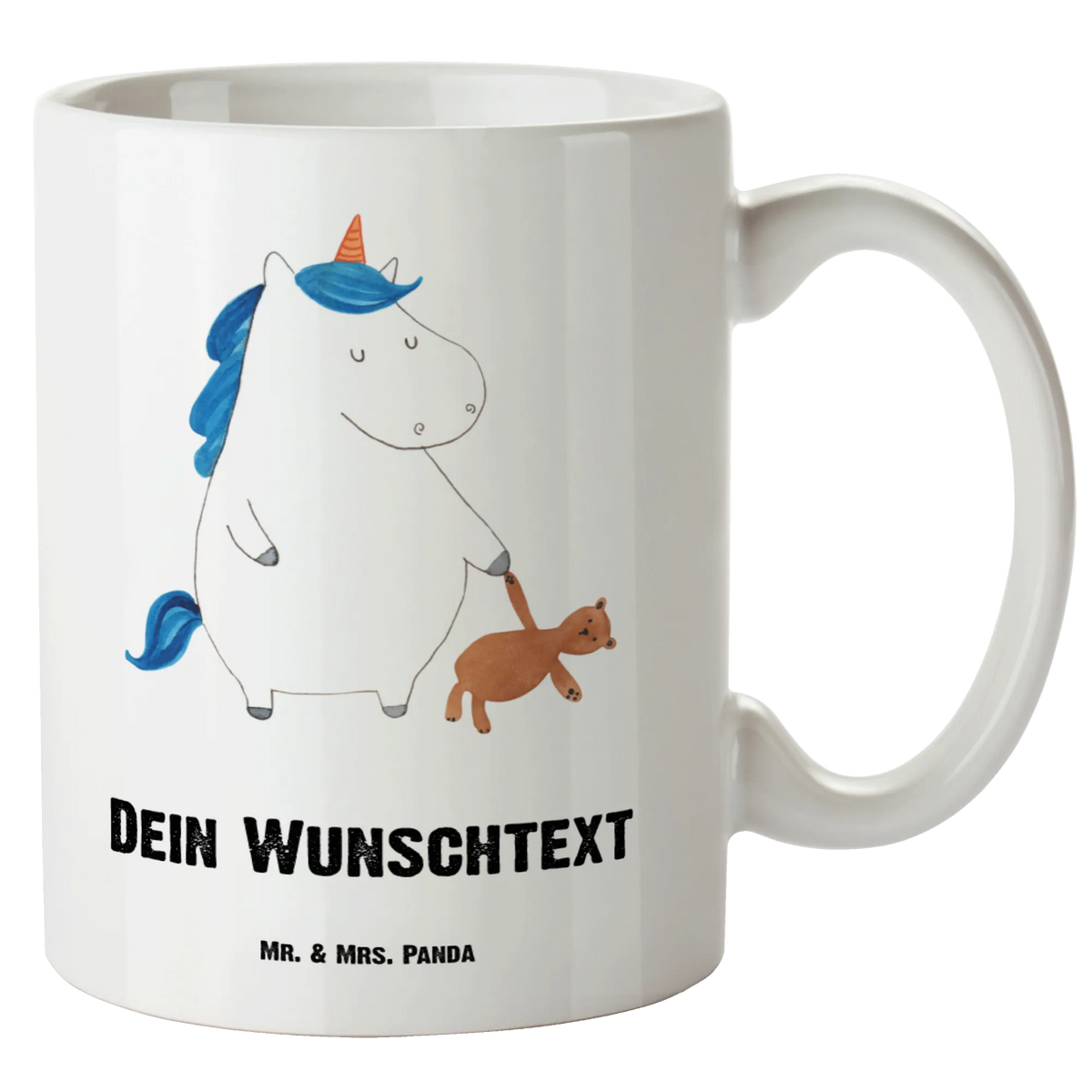 Personalised XL cup unicorn teddy unicorn, unicorns, sweet, sleep, child gift, good night, single, child present, dreaming, bed, Unicorn, girlfriend, single life