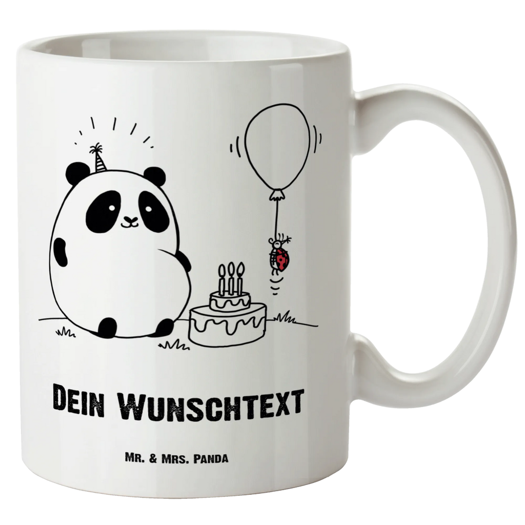 Personalisierte XL Tasse Panda Geburtstag, Tasse selbst gestalten