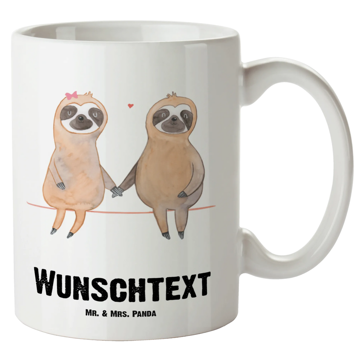 Personalizowany XL kubek leniwiec para Leniwiec, prezent z leniwcem, dekoracja z leniwcem
