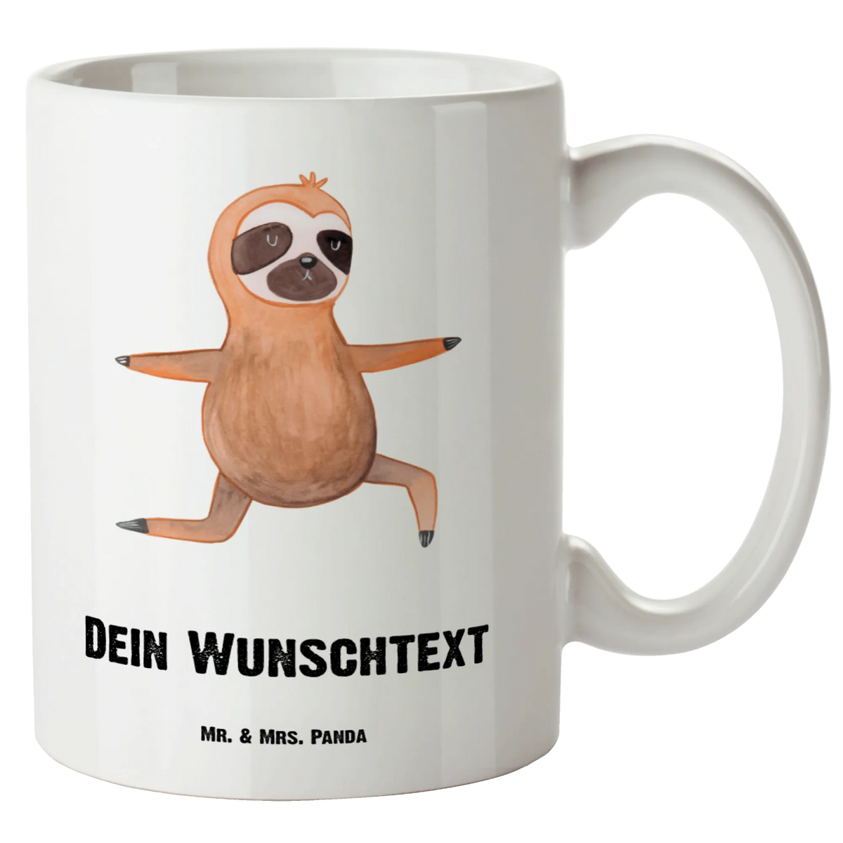 Personalised XL cup sloth yoga Sloth, sloth, trend animal, warrior, namaste, lazy, yoga exercises, favorite animal, yoga