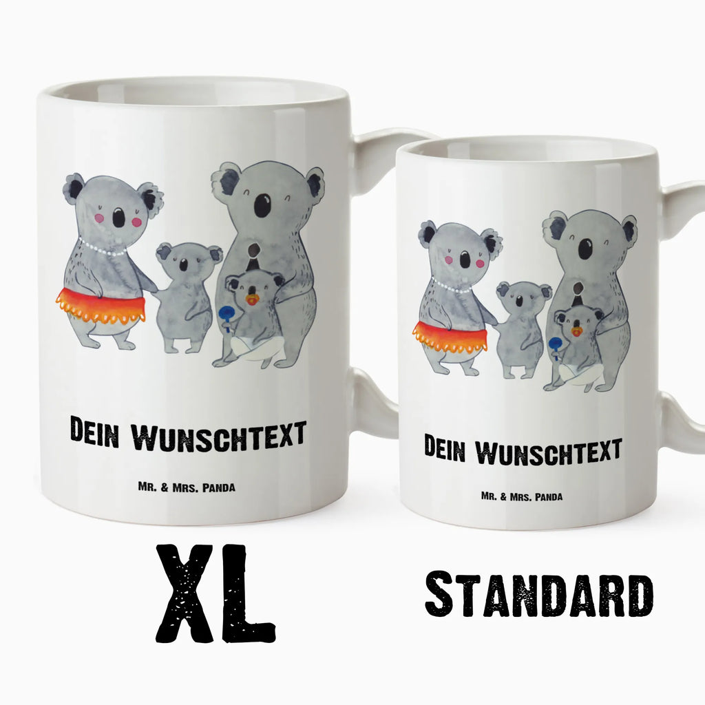 Personalised XL cup Koala Family Family, Father's Day, Mother's Day, brother, sister, Mom, Dad, family, dad, siblings, koalas, Koala, children, mom, family life