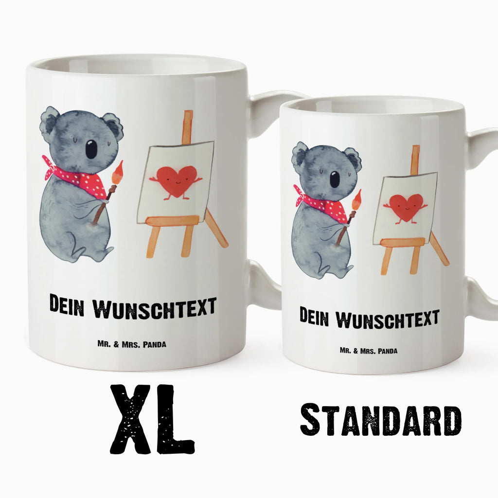 Personalised XL cup Koala bear Artist Koala, proof of love, drawing, feelings, artist, love, love gift