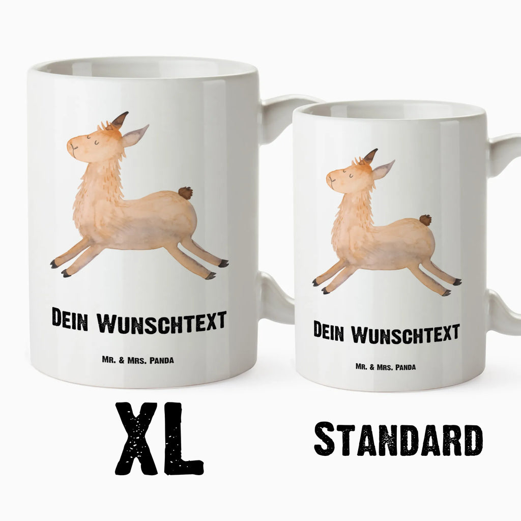 Personalised XL cup lama Jump Llama, llama, alpaca, trendy animal, favourite day, luck, heartache, happy day, llamas, happy, Lama, graduation, exam, new start, good morning, girlfriend, start