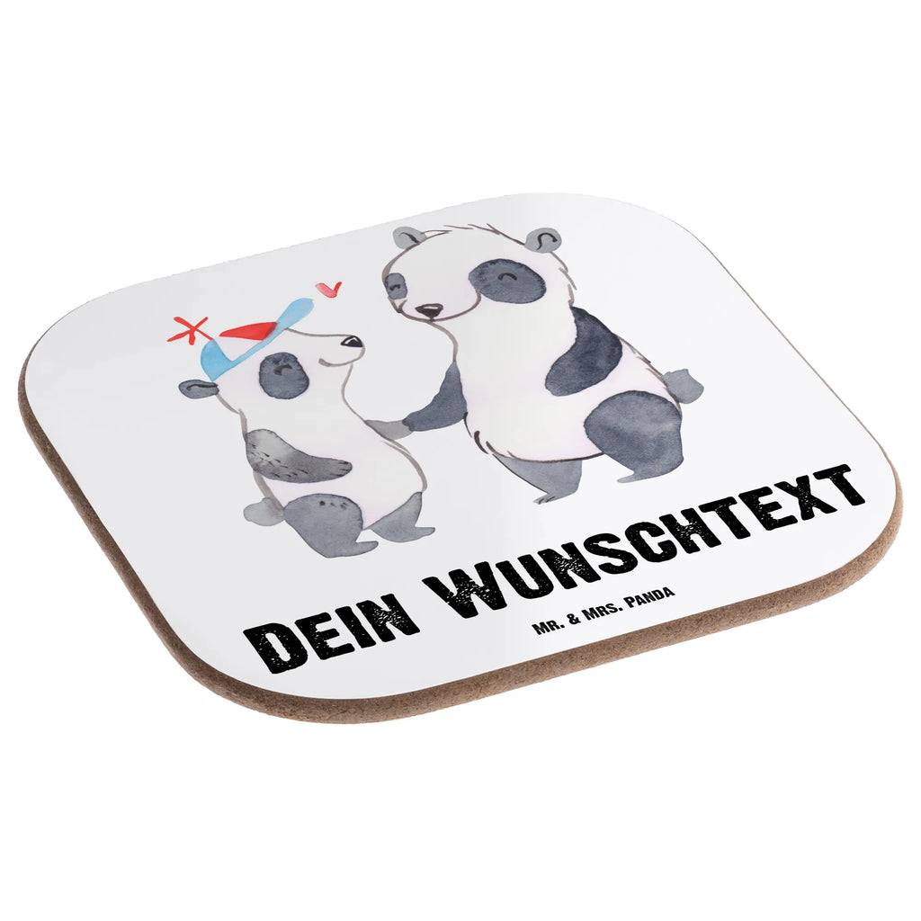 Personalised coaster panda best son in the world for, thank you, gift, giving, birthday, birthday present, gift idea, souvenir, make you happy, gift tip, Son, child, offspring, boy, family, son, reward, father