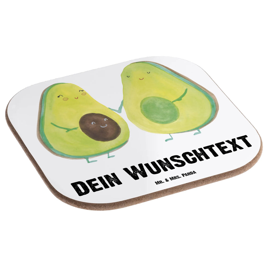 Personalised coaster avocado pair avocado, vegetables, birth, love, baby party, pregnancy, wedding, avocados, children, avocuddle, baby shower, family
