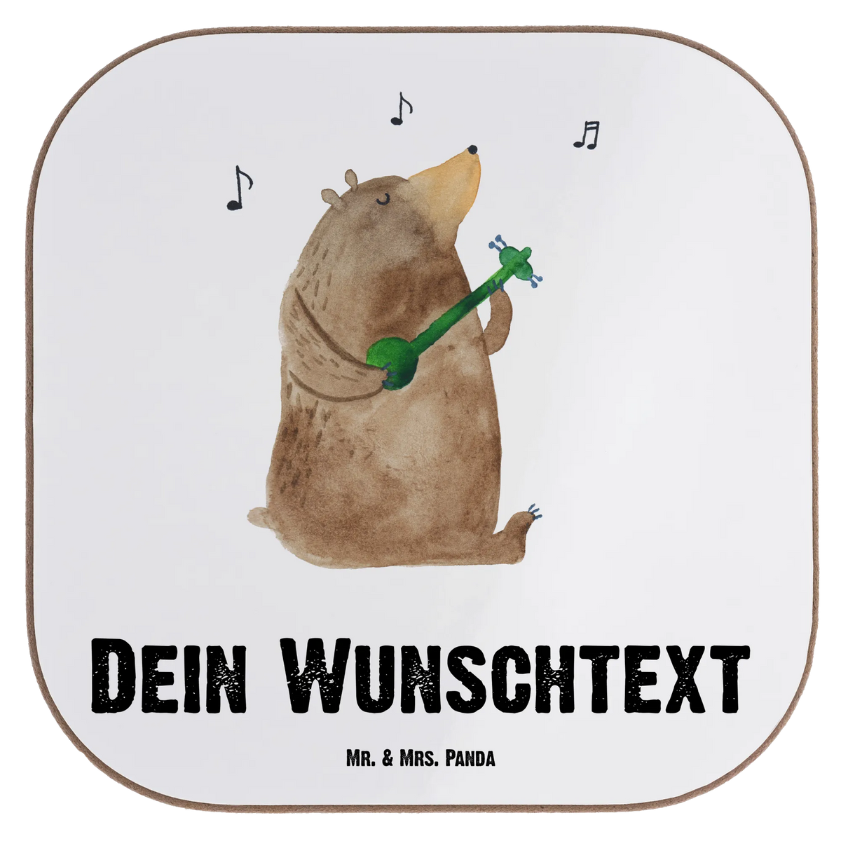Personalised coaster bear song teddy bear, cuddly toy, saying, love song, woman, heart, girlfriend, gift