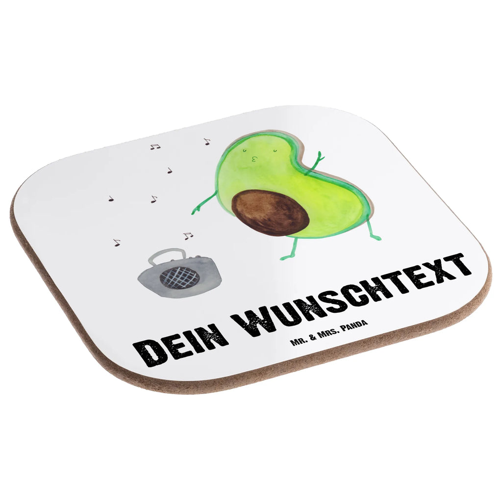 Personalised coaster avocado Dance avocado, vegetables