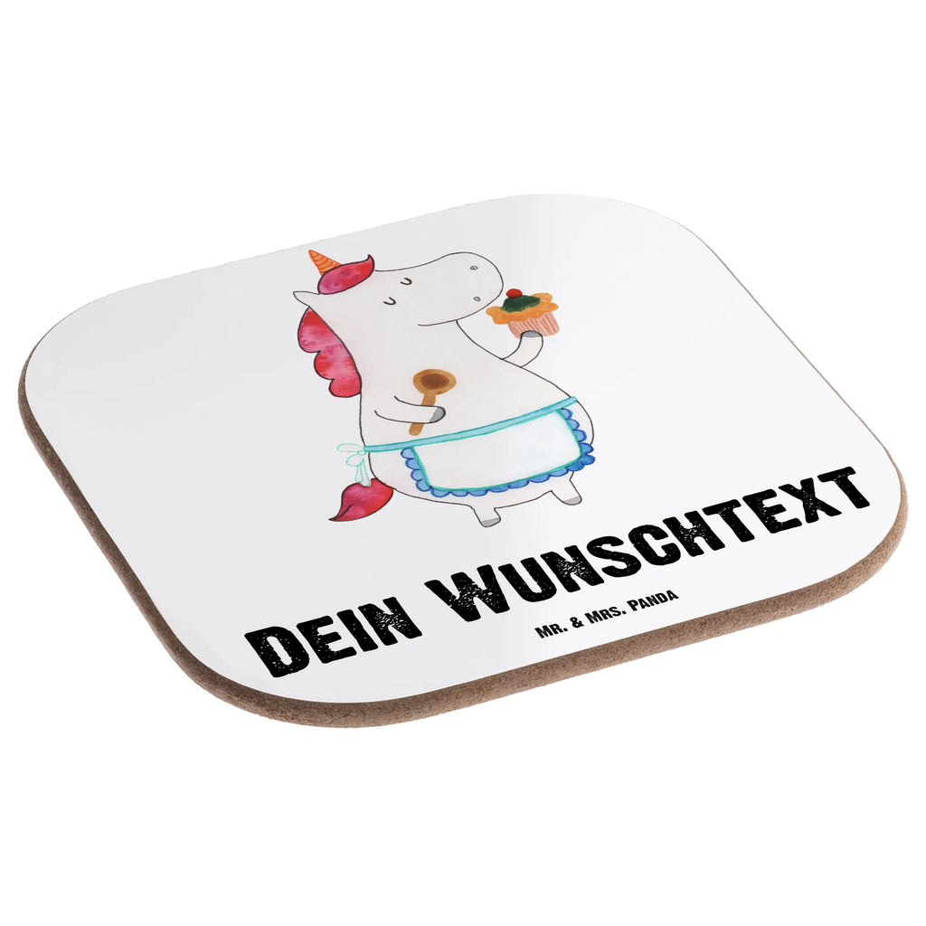 Personalised coaster unicorn Kitchen unicorn, unicorns, muffin, motivation, cook, pie, hobby cook, baker present, dreamer, Unicorn, dreaming, cake, Baker gift, bake