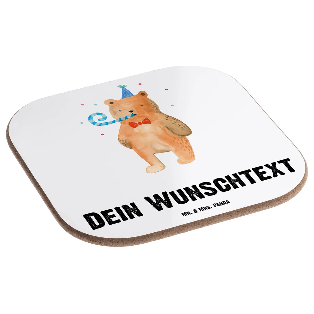 Personalised coaster bear Birthday bear, teddy, teddy bear, cuddly toy, Happy birthday