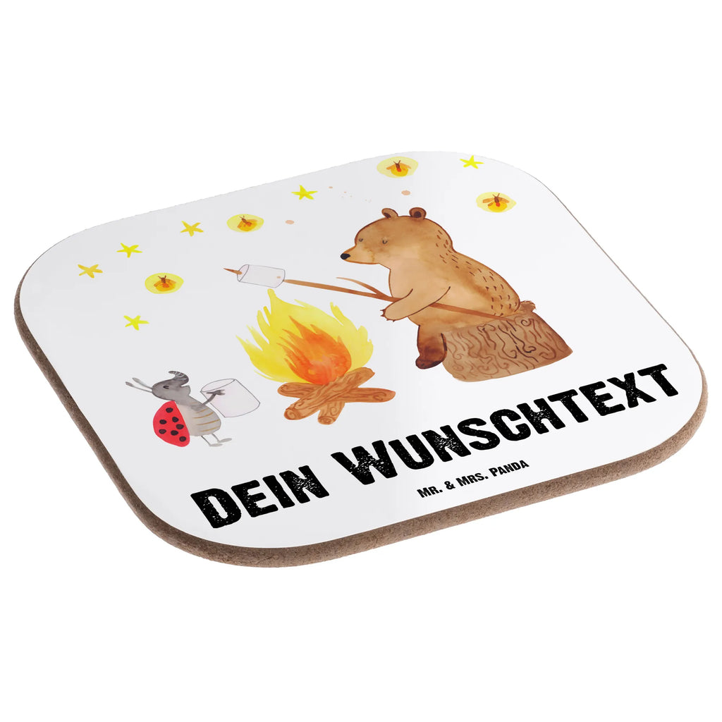 Personalisierte Untersetzer Bär & Marienkäfer Lagerfeuer Namensaufdruck, Untersetzer mit Namen, Personalisiert Getränkeuntersetzer, Peronalisierte Untersetzer Gläser, Personalisierte Untersetzer, Personalisieren, Personalisierte Glasuntersetzer, Bedrucken, PErsonalisierte Bierdeckel, Bär, Teddy, Teddybär, Lagerfeuer