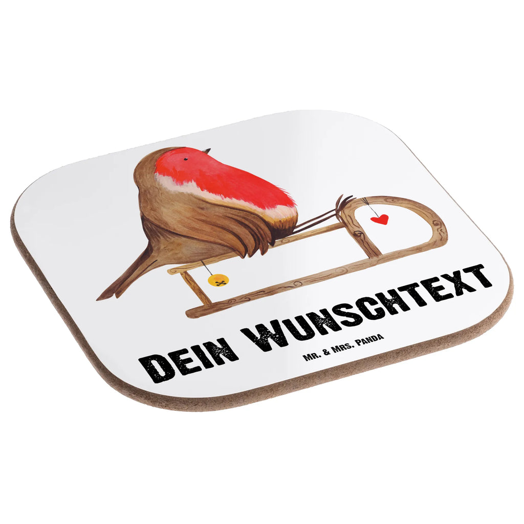 Personalisierte Untersetzer Rotkehlchen Schlitten Untersetzer mit Namen, Personalisiert Getränkeuntersetzer, Peronalisierte Untersetzer Gläser, Untersetzer Kerze, Namensaufdruck, Bedrucken, Personalisierte Glasuntersetzer, Personalisierte Untersetzer, Filzuntersetzer, PErsonalisierte Bierdeckel, Flaschenuntersetzer, Personalisieren, Blumenuntersetzer, Weihnachten, Winter, Weihnachtsdeko, Nikolaus, Advent, Heiligabend, Wintermotiv, Vogel, Schlitten