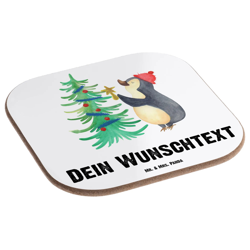 Personalised coaster penguin Christmas tree Winter, Christmas, Christmas time, snow, Penguin